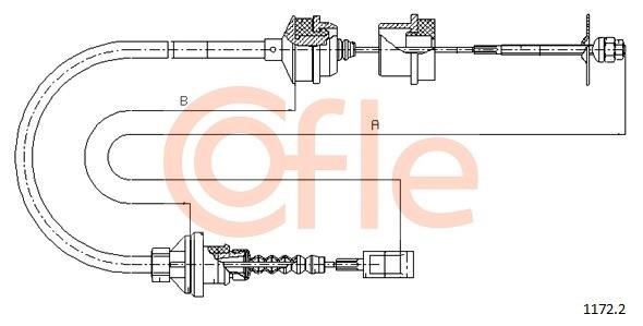 Cofle 92.1172.2 Тросовий привод, привод зчеплення 9211722: Купити в Україні - Добра ціна на EXIST.UA!