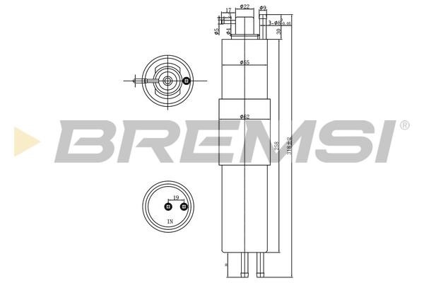Bremsi FE1521 Фільтр палива FE1521: Купити в Україні - Добра ціна на EXIST.UA!