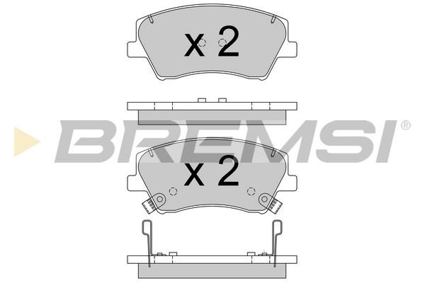 Bremsi BP3766 Гальмівні колодки, комплект BP3766: Купити в Україні - Добра ціна на EXIST.UA!