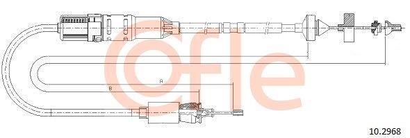 Cofle 92.10.2968 Тросовий привод, привод зчеплення 92102968: Купити в Україні - Добра ціна на EXIST.UA!