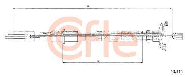 Cofle 92.10.315 Тросовий привод, привод зчеплення 9210315: Купити в Україні - Добра ціна на EXIST.UA!