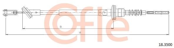 Cofle 92.18.3500 Тросовий привод, привод зчеплення 92183500: Купити в Україні - Добра ціна на EXIST.UA!