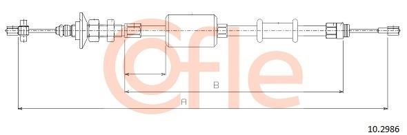 Cofle 92.10.2986 Тросовий привод, привод зчеплення 92102986: Купити в Україні - Добра ціна на EXIST.UA!