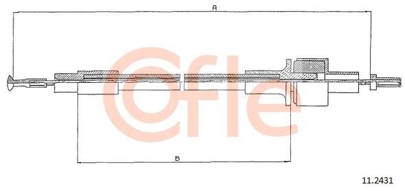Cofle 92.11.2431 Тросовий привод, привод зчеплення 92112431: Купити в Україні - Добра ціна на EXIST.UA!