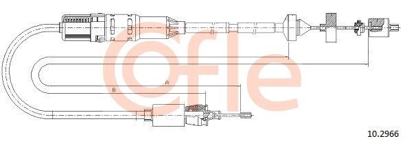 Cofle 92.10.2966 Тросовий привод, привод зчеплення 92102966: Купити в Україні - Добра ціна на EXIST.UA!