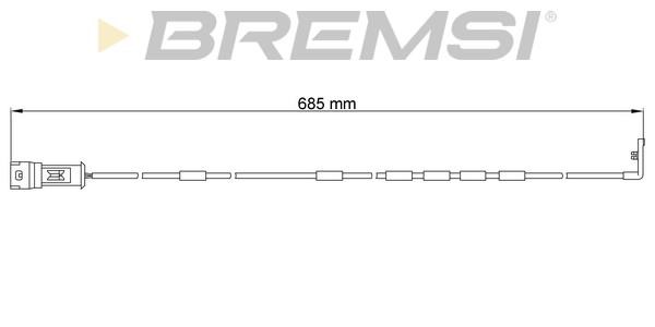 Bremsi WI0558 Датчик зносу гальмівних колодок WI0558: Купити в Україні - Добра ціна на EXIST.UA!