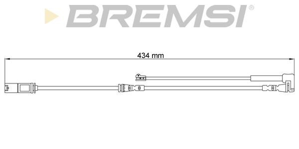 Bremsi WI0807 Датчик зносу гальмівних колодок WI0807: Купити в Україні - Добра ціна на EXIST.UA!