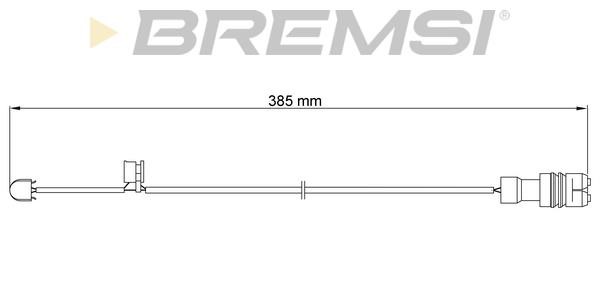 Bremsi WI0556 Датчик зносу гальмівних колодок WI0556: Купити в Україні - Добра ціна на EXIST.UA!