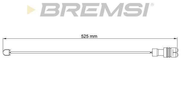 Bremsi WI0561 Датчик зносу гальмівних колодок WI0561: Купити в Україні - Добра ціна на EXIST.UA!