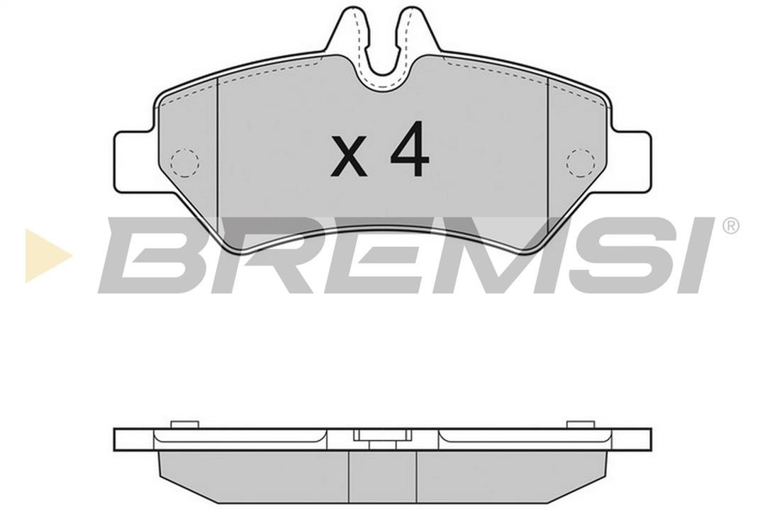 Bremsi BP3293TR Гальмівні колодки, комплект BP3293TR: Купити в Україні - Добра ціна на EXIST.UA!