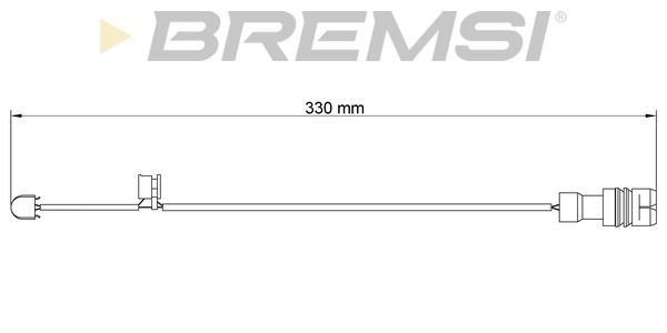 Bremsi WI0536 Датчик зносу гальмівних колодок WI0536: Купити в Україні - Добра ціна на EXIST.UA!