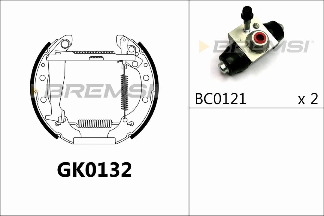Bremsi GK0132 Колодки гальмівні барабанні, комплект GK0132: Купити в Україні - Добра ціна на EXIST.UA!