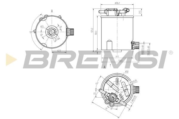 Bremsi FE0782 Фільтр палива FE0782: Купити в Україні - Добра ціна на EXIST.UA!