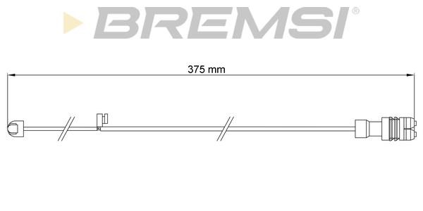 Bremsi WI0710 Датчик зносу гальмівних колодок WI0710: Купити в Україні - Добра ціна на EXIST.UA!