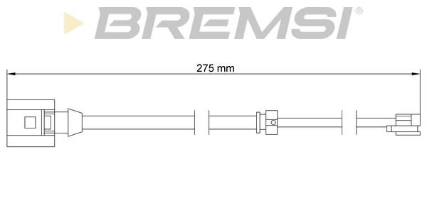 Bremsi WI0766 Датчик зносу гальмівних колодок WI0766: Купити в Україні - Добра ціна на EXIST.UA!
