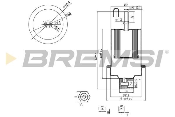 Bremsi FE1317 Фільтр палива FE1317: Купити в Україні - Добра ціна на EXIST.UA!