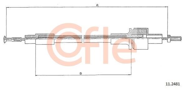 Cofle 92.11.2481 Тросовий привод, привод зчеплення 92112481: Купити в Україні - Добра ціна на EXIST.UA!