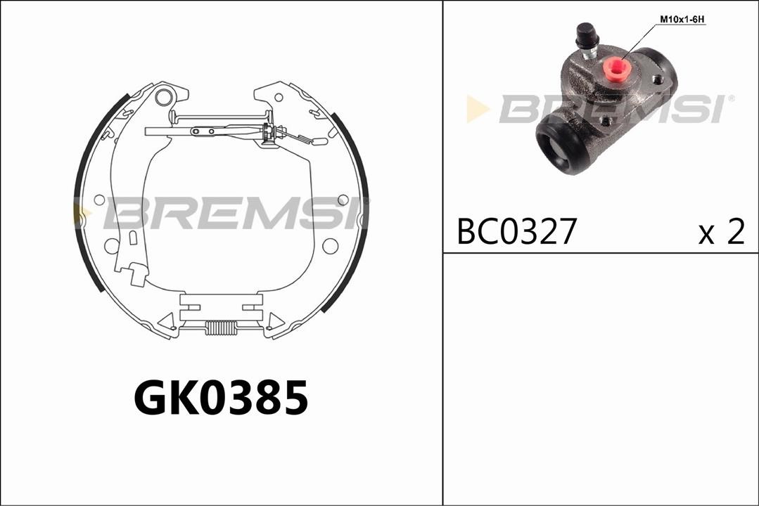 Bremsi GK0385 Колодки гальмівні барабанні, комплект GK0385: Купити в Україні - Добра ціна на EXIST.UA!