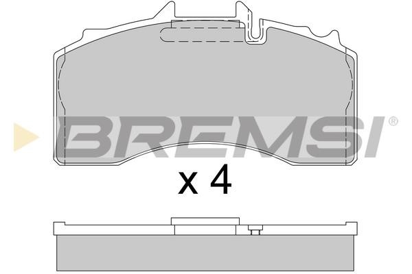 Bremsi BP7340 Гальмівні колодки, комплект BP7340: Приваблива ціна - Купити в Україні на EXIST.UA!