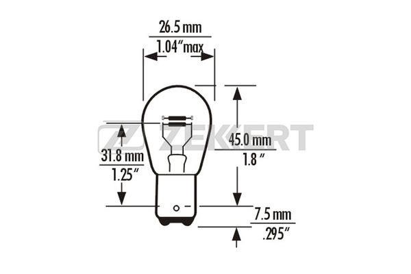Zekkert LP-1075 Лампа галогенна 12В LP1075: Купити в Україні - Добра ціна на EXIST.UA!