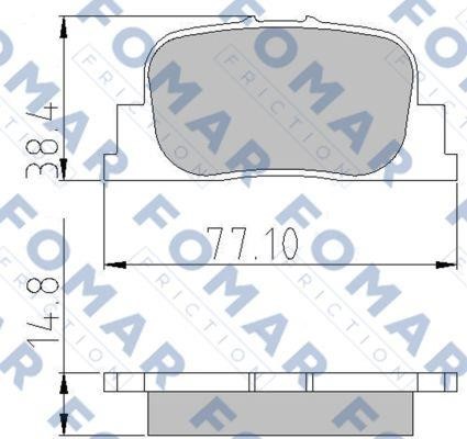 Fomar friction FO 909181 Гальмівні колодки, комплект FO909181: Купити в Україні - Добра ціна на EXIST.UA!