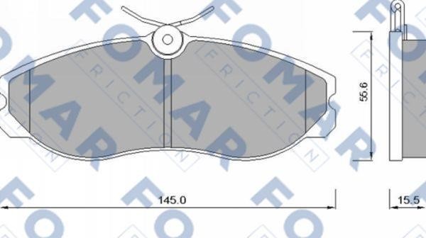 Fomar friction FO 624081 Гальмівні колодки, комплект FO624081: Купити в Україні - Добра ціна на EXIST.UA!