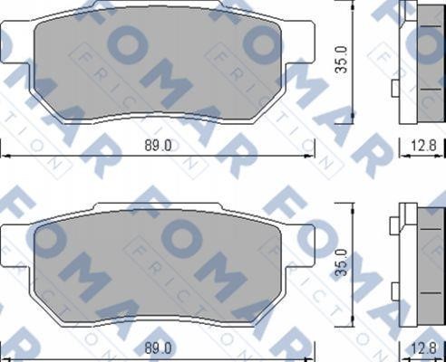 Fomar friction FO 456381 Гальмівні колодки, комплект FO456381: Купити в Україні - Добра ціна на EXIST.UA!