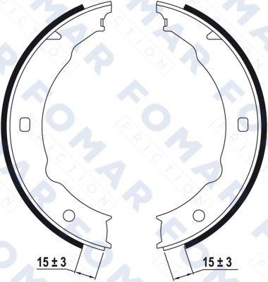 Fomar friction FO 9057 Колодки гальмівні стояночного гальма FO9057: Купити в Україні - Добра ціна на EXIST.UA!