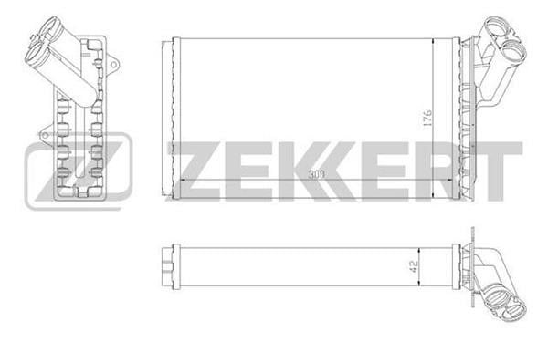 Zekkert MK-5068 Теплообмінник, система опалення салону MK5068: Купити в Україні - Добра ціна на EXIST.UA!