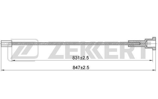 Zekkert BZ-1138 Трос, cтояночний гальмо BZ1138: Купити в Україні - Добра ціна на EXIST.UA!