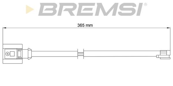 Bremsi WI0732 Датчик зносу гальмівних колодок WI0732: Купити в Україні - Добра ціна на EXIST.UA!