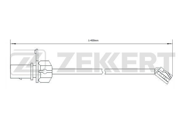 Zekkert BS-8097 Датчик зносу гальмівних колодок BS8097: Купити в Україні - Добра ціна на EXIST.UA!