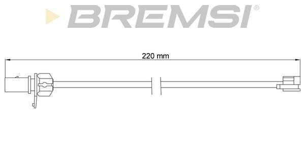 Bremsi WI0780 Датчик зносу гальмівних колодок WI0780: Купити в Україні - Добра ціна на EXIST.UA!