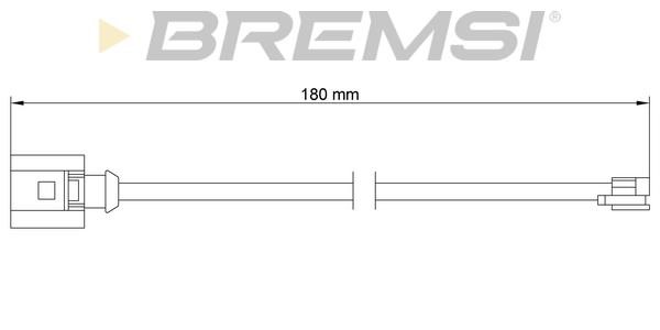 Bremsi WI0765 Датчик зносу гальмівних колодок WI0765: Купити в Україні - Добра ціна на EXIST.UA!