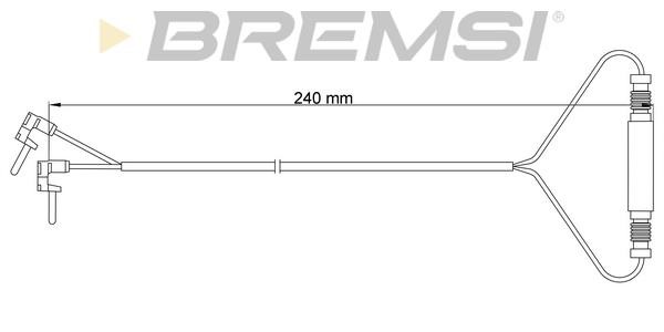 Bremsi WI0628 Датчик зносу гальмівних колодок WI0628: Купити в Україні - Добра ціна на EXIST.UA!