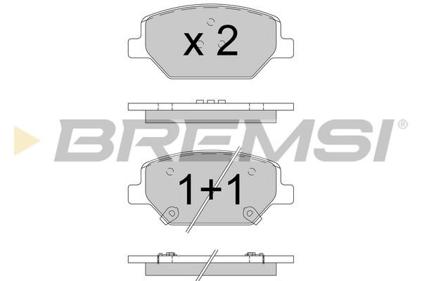 Bremsi BP3775 Гальмівні колодки, комплект BP3775: Купити в Україні - Добра ціна на EXIST.UA!