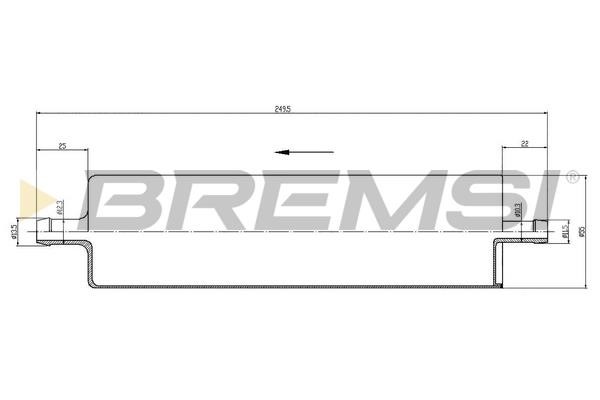 Bremsi FE1017 Фільтр палива FE1017: Купити в Україні - Добра ціна на EXIST.UA!