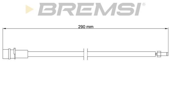 Bremsi WI0656 Датчик зносу гальмівних колодок WI0656: Купити в Україні - Добра ціна на EXIST.UA!