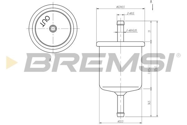 Bremsi FE1514 Фільтр палива FE1514: Приваблива ціна - Купити в Україні на EXIST.UA!