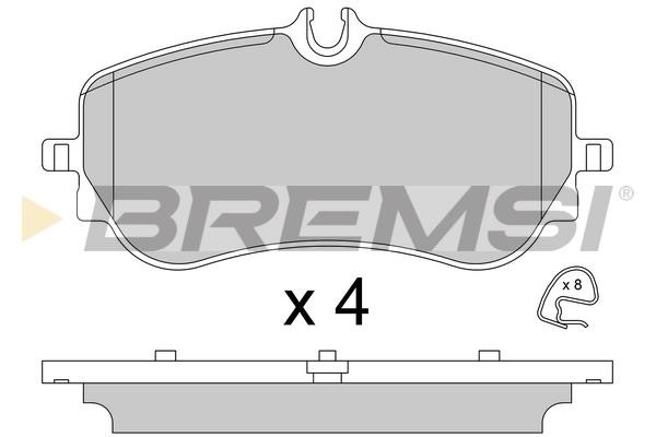 Bremsi BP3836 Гальмівні колодки, комплект BP3836: Купити в Україні - Добра ціна на EXIST.UA!