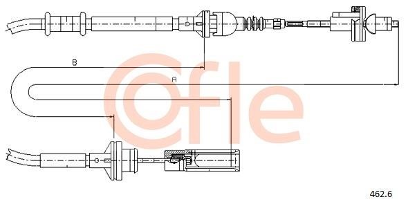 Cofle 92.462.6 Тросовий привод, привод зчеплення 924626: Купити в Україні - Добра ціна на EXIST.UA!