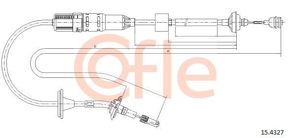 Cofle 92.15.4327 Тросовий привод, привод зчеплення 92154327: Купити в Україні - Добра ціна на EXIST.UA!
