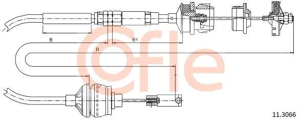 Cofle 92.11.3066 Тросовий привод, привод зчеплення 92113066: Купити в Україні - Добра ціна на EXIST.UA!