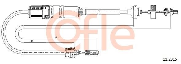 Cofle 92.11.2915 Тросовий привод, привод зчеплення 92112915: Приваблива ціна - Купити в Україні на EXIST.UA!