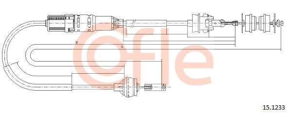 Cofle 92.15.1233 Тросовий привод, привод зчеплення 92151233: Купити в Україні - Добра ціна на EXIST.UA!