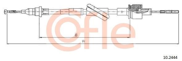 Cofle 92.10.2444 Тросовий привод, привод зчеплення 92102444: Купити в Україні - Добра ціна на EXIST.UA!