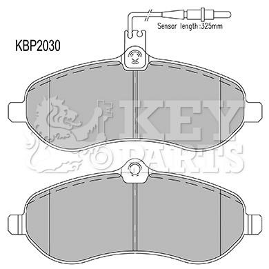 Key parts KBP2030 Гальмівні колодки, комплект KBP2030: Купити в Україні - Добра ціна на EXIST.UA!