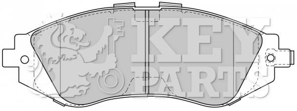 Key parts KBP1881 Гальмівні колодки, комплект KBP1881: Купити в Україні - Добра ціна на EXIST.UA!