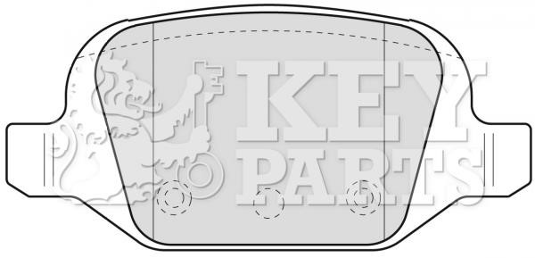 Key parts KBP1775 Гальмівні колодки, комплект KBP1775: Купити в Україні - Добра ціна на EXIST.UA!