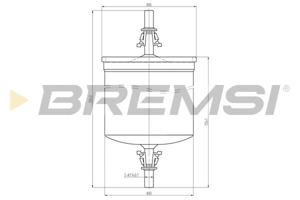 Bremsi FE1891 Фільтр палива FE1891: Купити в Україні - Добра ціна на EXIST.UA!